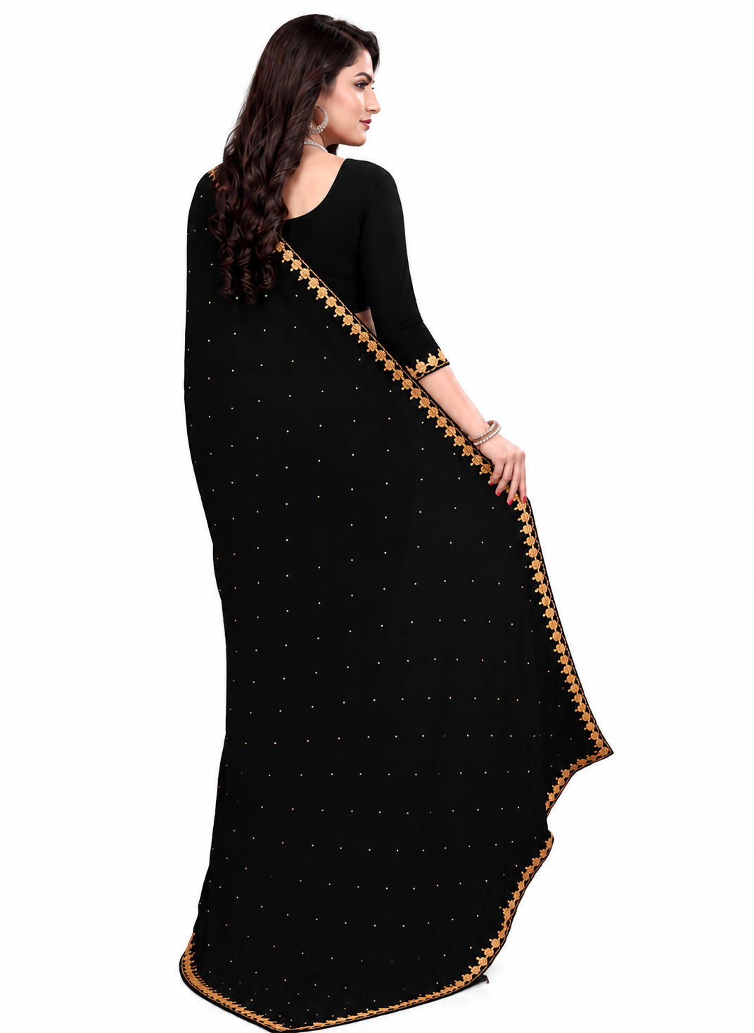 Elegant Black Designer Saree for Women | Trending Party Wear & Festive Saree