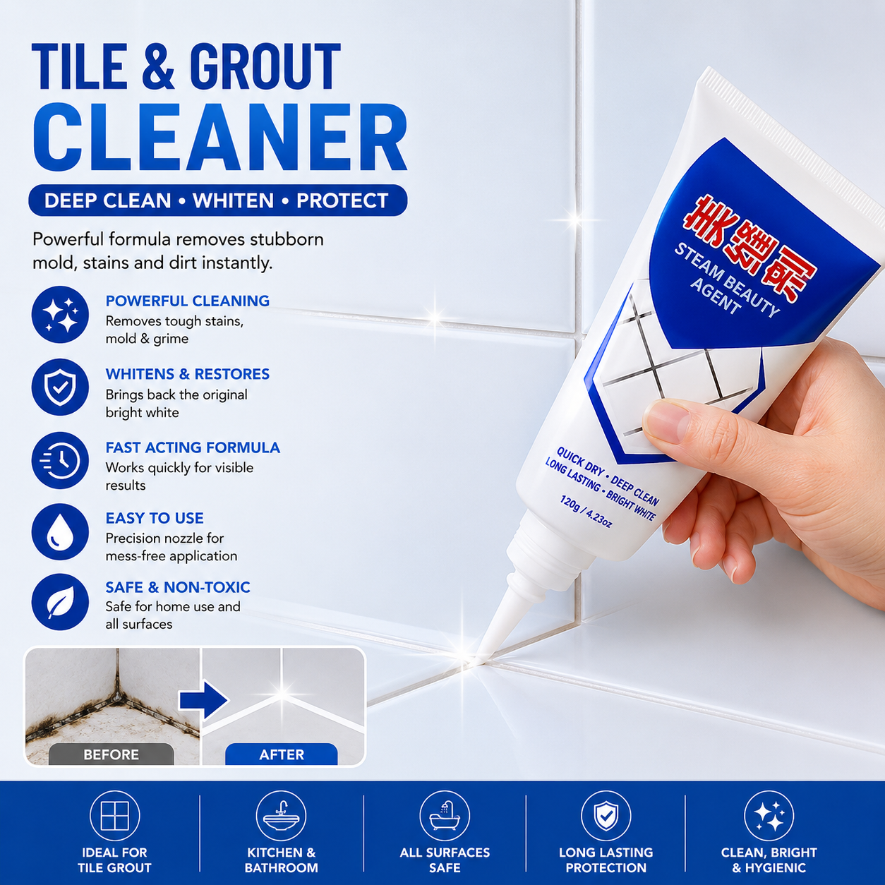 Gap Repair Filler Tube Paste for Kitchen, Bathroom