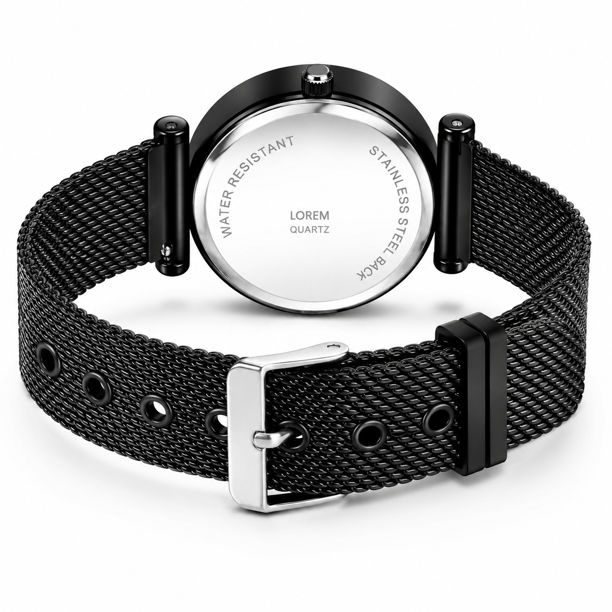 Luxury Black Diamond Dial Wrist Watch for Women & Girls