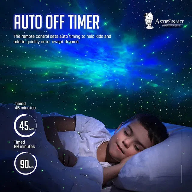 Astronaut Galaxy Star Projector | Remote Control Nebula Night Light with 360° Adjustable Projection