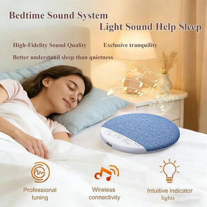 Ultra-Thin Bluetooth Pillow Speaker for Sleeping,Auto-Off Timer and Private Bedtime Audio
