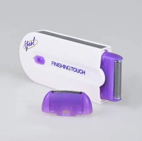 Rechargeable Women's Hair Remover – Portable Smooth Touch Facial & Body Trimmer (Purple)