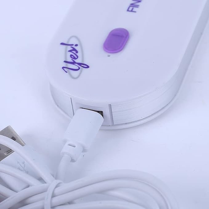 Rechargeable Women's Hair Remover – Portable Smooth Touch Facial & Body Trimmer (Purple)