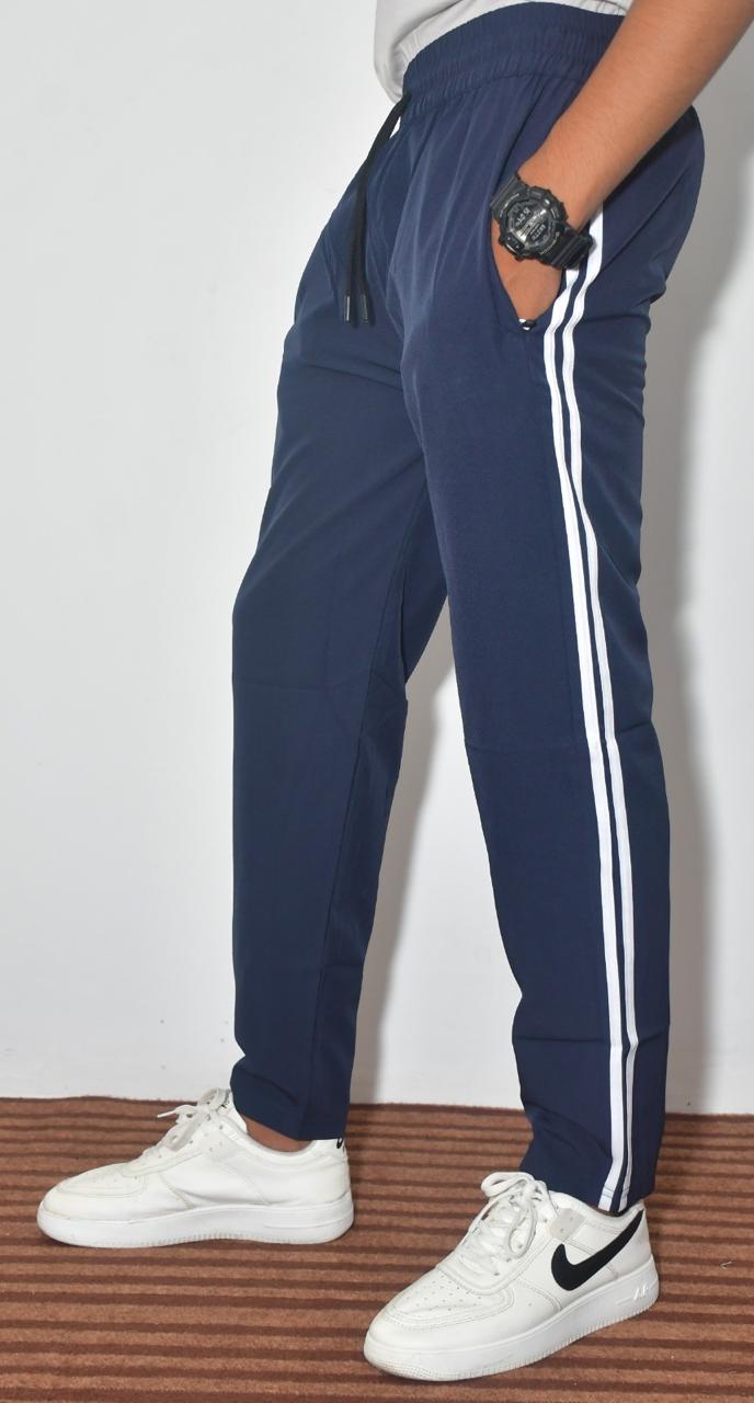 Men's Navy Blue Track Pants – Comfortable Sports & Casual Wear Joggers