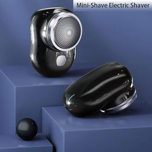 Mini-Shave Portable Electric Razor for Men | USB Rechargeable Pocket Size Beard Trimmer & Shaver