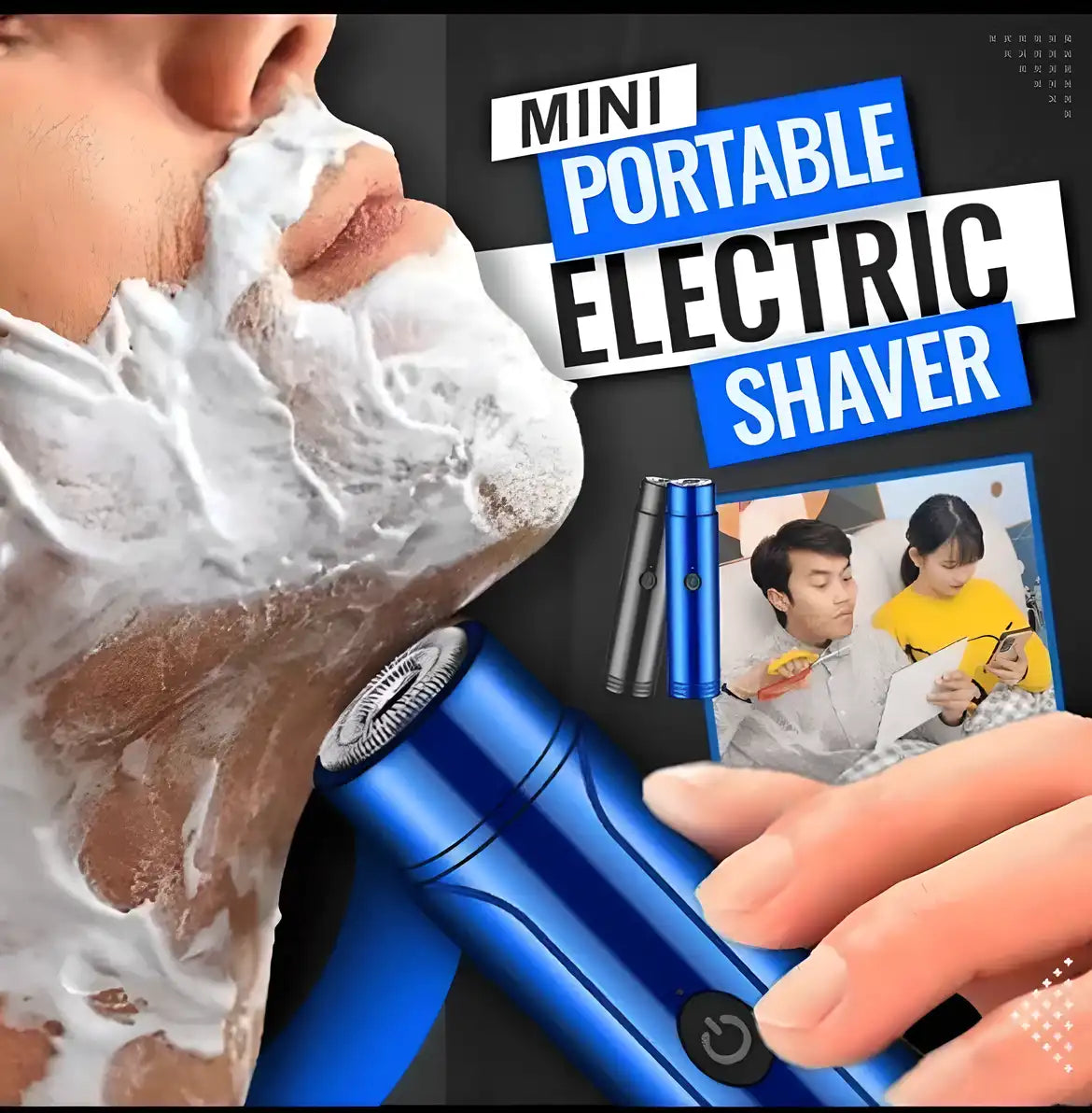 Mini Portable Electric Shaver for Men | USB Rechargeable Pocket Razor & Beard Trimmer