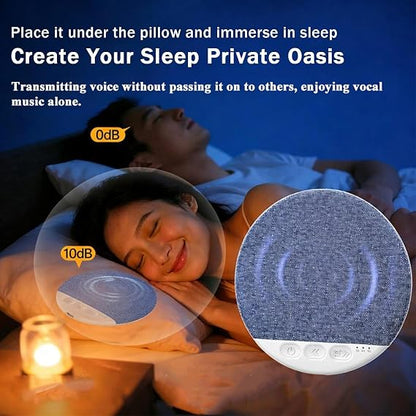 Ultra-Thin Bluetooth Pillow Speaker for Sleeping,Auto-Off Timer and Private Bedtime Audio