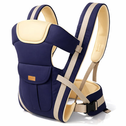 4-in-1 Ergonomic Baby Mumma's Lap Baby Carrier, Baby Hip Seat with Adjustable, Breathable & Comfortable with Storage Pockets, Supports up to 15kg for New Born Babies