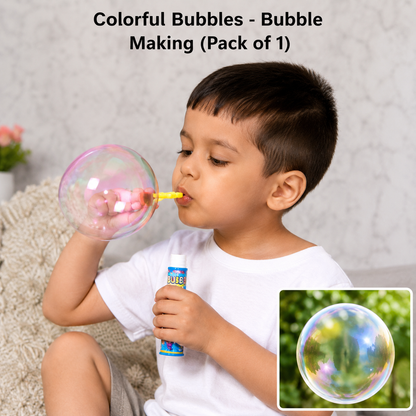 Colorful Bloonies Bubble Maker Toy Set for Kids | DIY Bubble Ball Blowing Toys (Pack of 2)