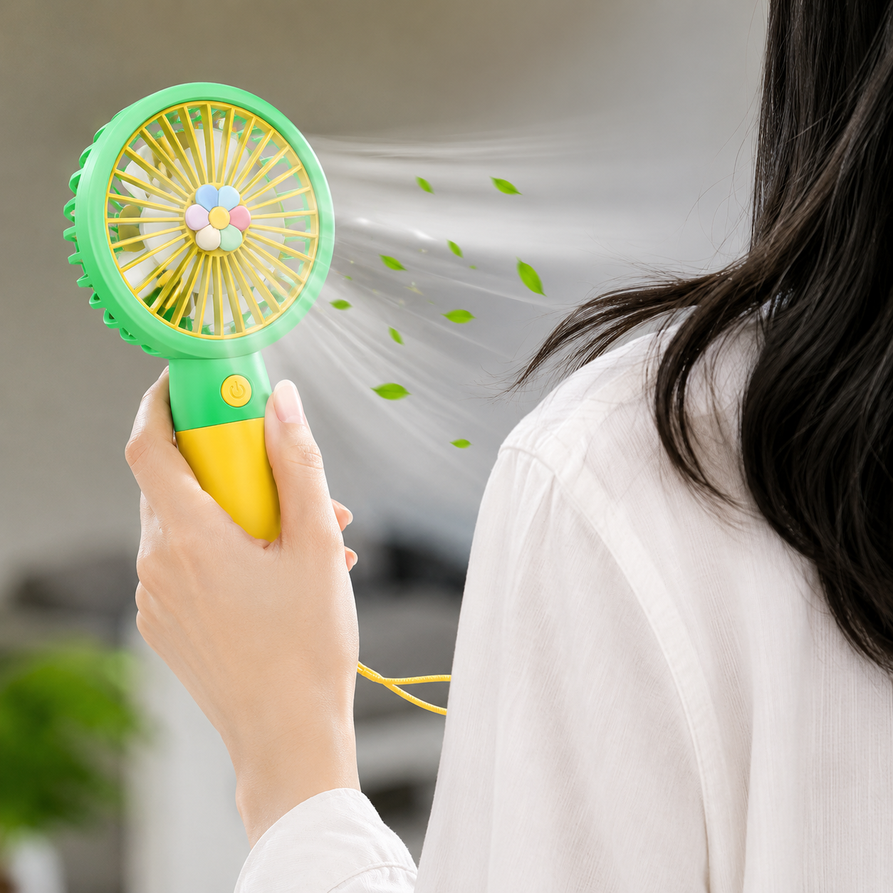Portable Handheld Fan - Ultra Quiet Little Flower Handheld Fan | Battery Operated Fan, Handheld Fan for Outdoor Travel Commute