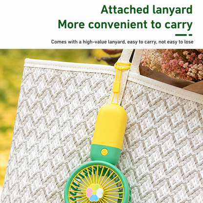 Portable Handheld Fan - Ultra Quiet Little Flower Handheld Fan | Battery Operated Fan, Handheld Fan for Outdoor Travel Commute