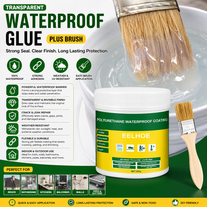 Transparent Waterproof Glue Plus Brush