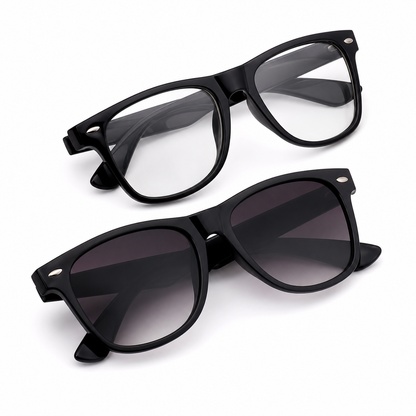 Classic Black UV Protection Sunglasses for Men & Women | Stylish Casual Outdoor Eyewear