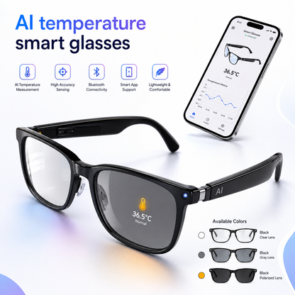 AI Smart Translation Glasses | Real-Time Language Translator, Photochromic Lenses & Hands-Free Audio