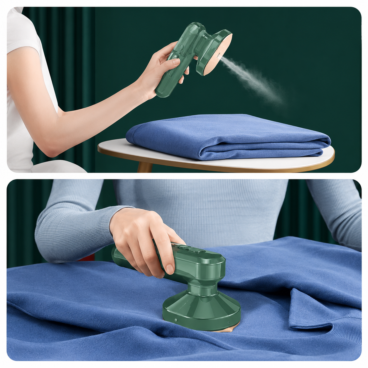Portable Travel Steamer Iron for Clothes | Handheld Mini Iron