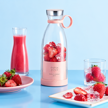 Portable USB Rechargeable Blender Bottle | Fresh Juice, Smoothie & Shake Maker