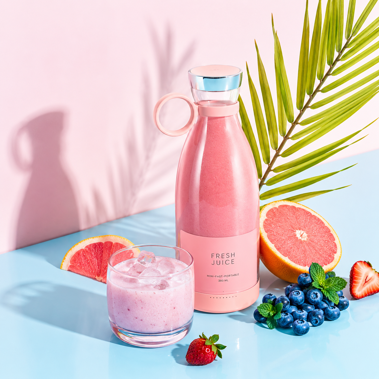 Portable USB Rechargeable Blender Bottle | Fresh Juice, Smoothie & Shake Maker