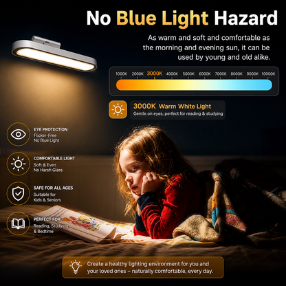 LED Motion Sensor Closet Light – Rechargeable Magnetic Under Cabinet Light, Dimmable Wireless Night Light for Kitchen, Wardrobe, Stairs & Bedroom