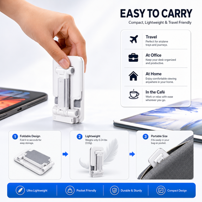 Mobile Phone Stand, Angle Height Adjustable Mobile Phone Holder, Table Stand