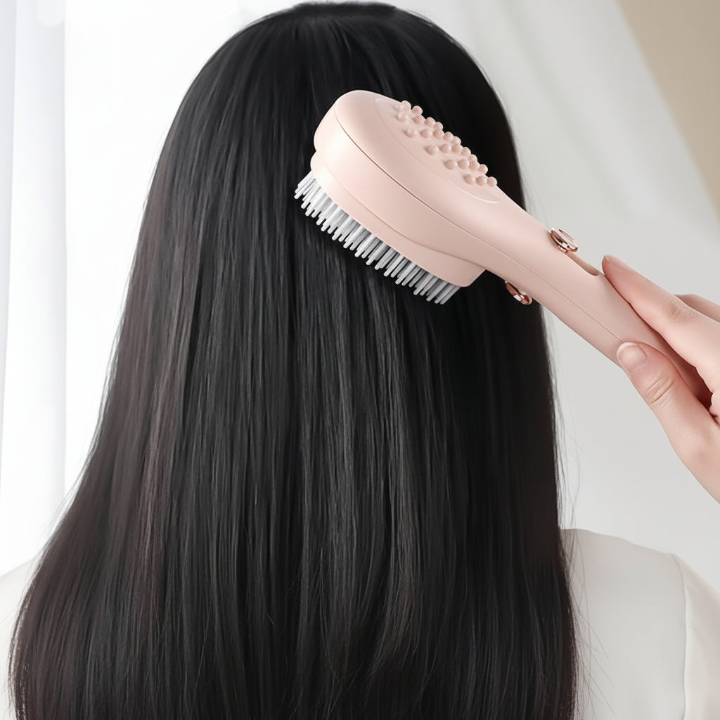 Anti-Static & Massage Comb for Women & Men | Retractable Bristles for Easy Hair Removal