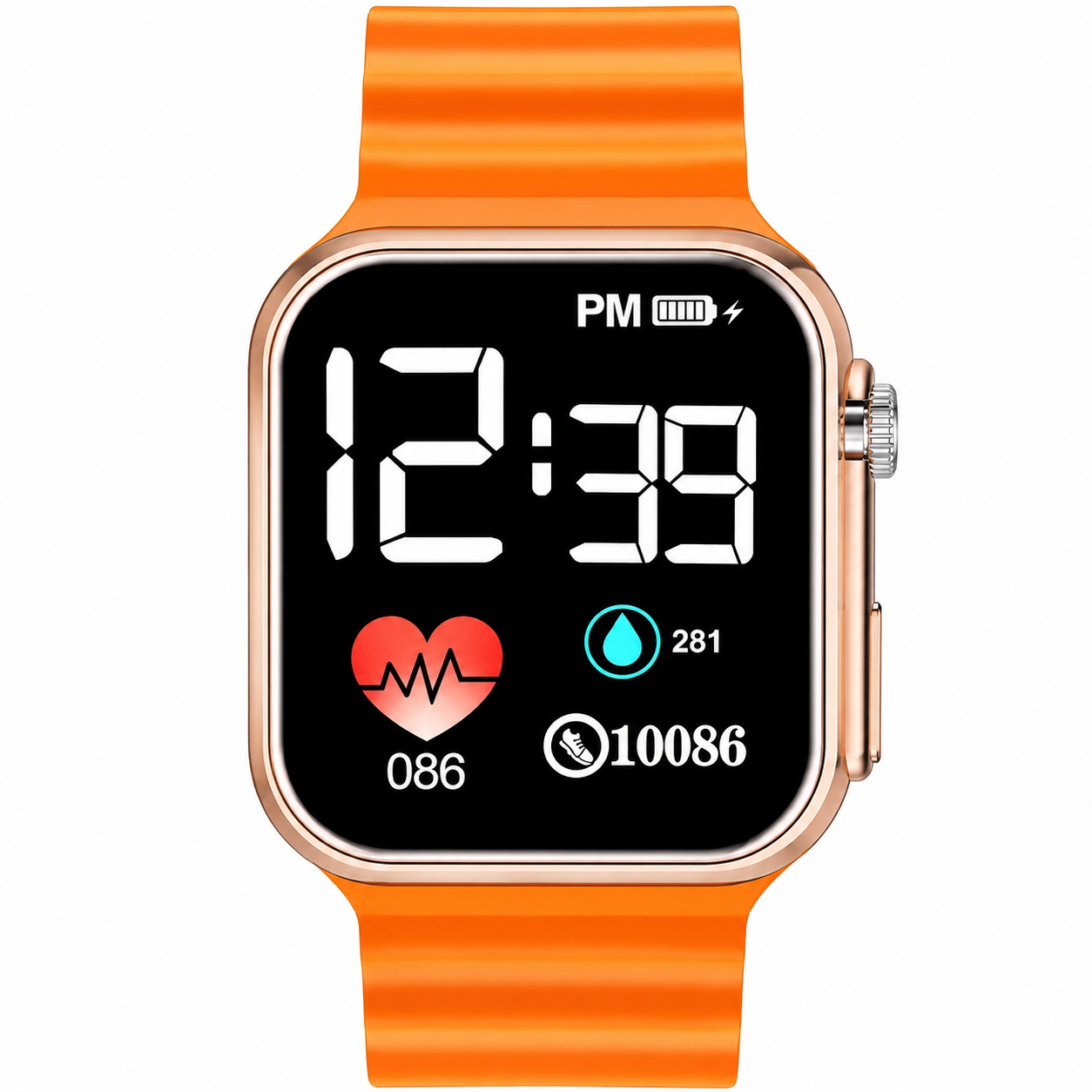 Ultra Smart Watch with Heart Rate Monitor, Fitness Tracker & Full Touch Display
