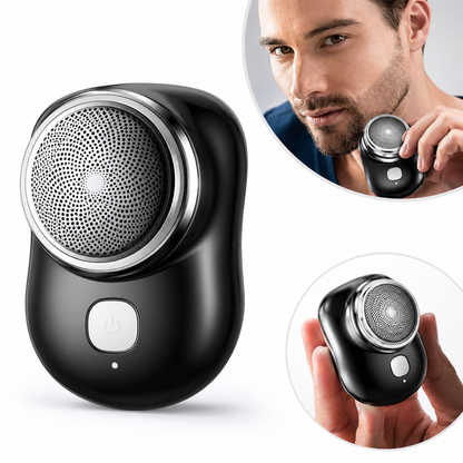 Mini-Shave Portable Electric Razor for Men | USB Rechargeable Pocket Size Beard Trimmer & Shaver