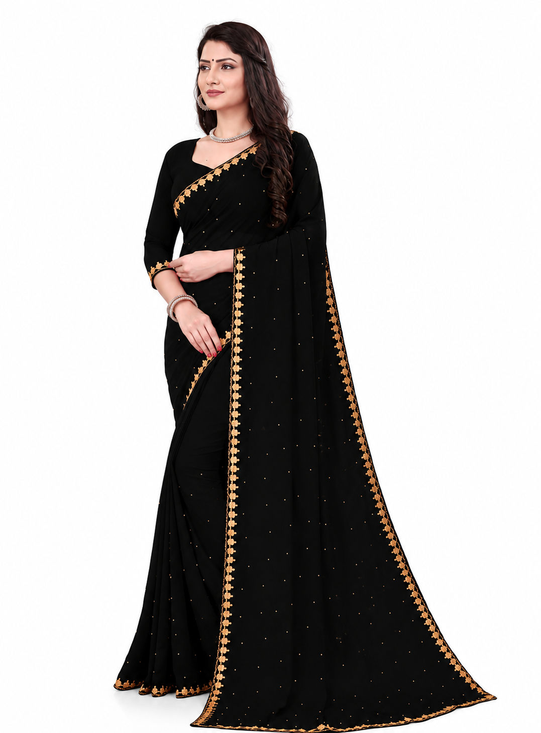 Elegant Black Designer Saree for Women | Trending Party Wear & Festive Saree