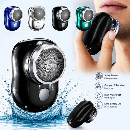 Mini Portable Electric Shaver for Men | USB Rechargeable Pocket Razor | Wet & Dry Use