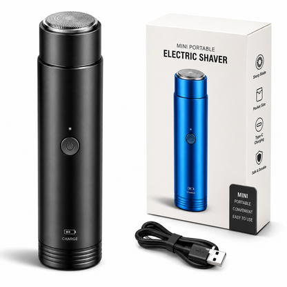 Mini Portable Electric Shaver for Men | USB Rechargeable Pocket Razor & Beard Trimmer