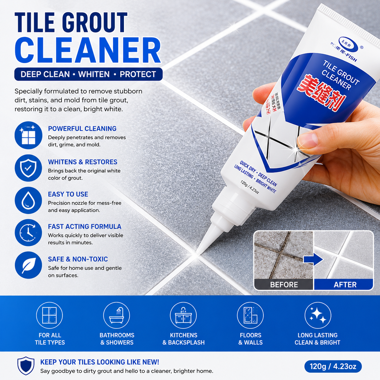 Gap Repair Filler Tube Paste for Kitchen, Bathroom