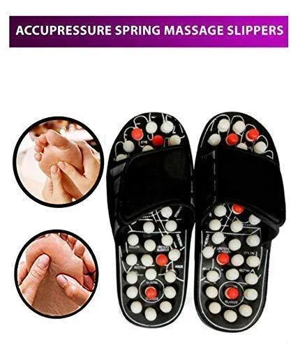 Acupressure Massage Slippers for Men & Women | Reflexology Foot Therapy Sandals with Adjustable Strap 👣