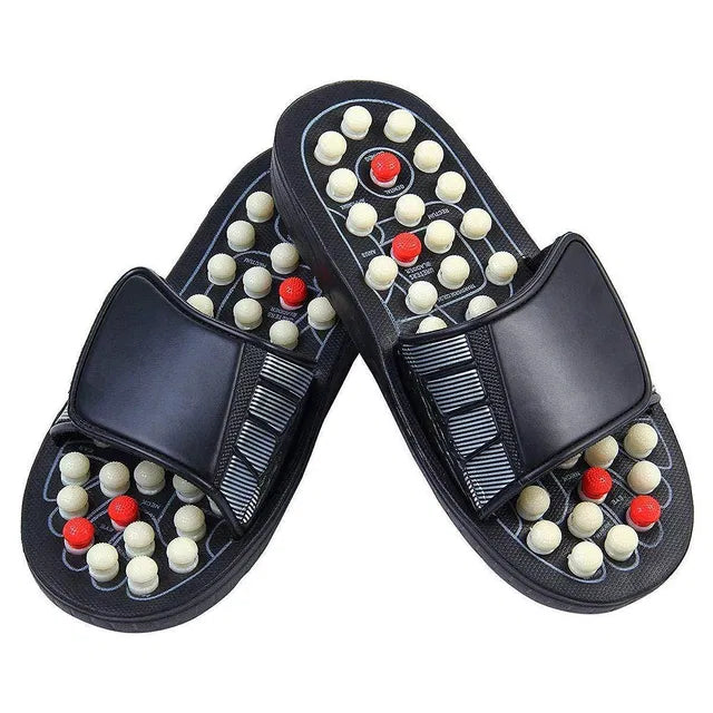 Acupressure Massage Slippers for Men & Women | Reflexology Foot Therapy Sandals with Adjustable Strap 👣