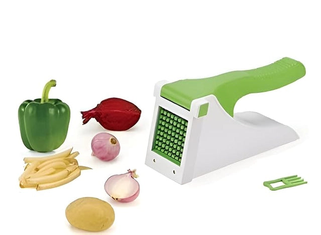 Heavy Duty French Fries Cutter & Vegetable Chopper – Manual Potato Slicer for Kitchen