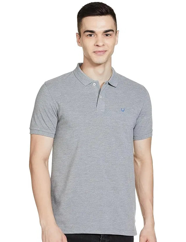 Men's Classic Grey Polo T-Shirt | Premium Casual Collar T-Shirt for Everyday Wear