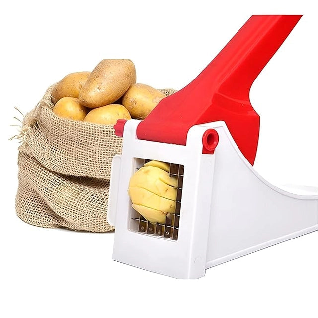 Heavy Duty French Fries Cutter & Vegetable Chopper – Manual Potato Slicer for Kitchen