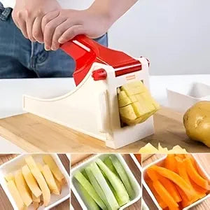 Heavy Duty French Fries Cutter & Vegetable Chopper – Manual Potato Slicer for Kitchen
