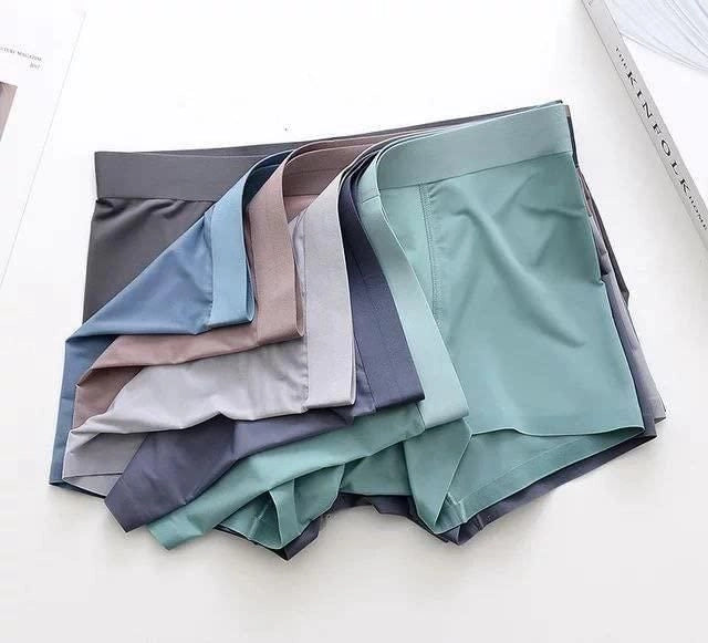 Men's Ice Silk Boxer Briefs | Ultra Soft Breathable Stretch Underwear for Men (Pack of 3)