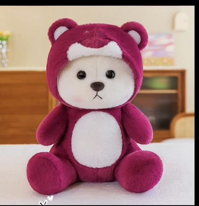 Purple Hoodie Teddy Bear Plush Toy – Premium Soft & Huggable Stuffed Animal for Kids