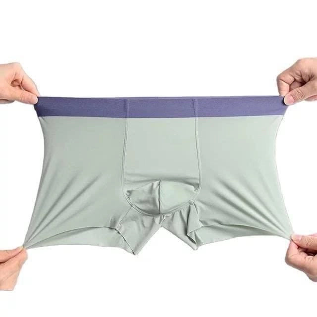 Men's Ice Silk Boxer Briefs | Ultra Soft Breathable Stretch Underwear for Men (Pack of 3)